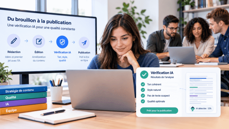 Équipes de Contenu : Intégrer une Vérification IA Sans Ralentir la Production IA